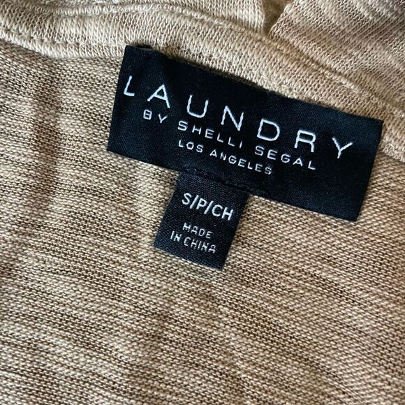 LAUNDRY By Shelli Segal Dolman Sleeve Knit Cardigan Camel Size S - Picture 5 of 6